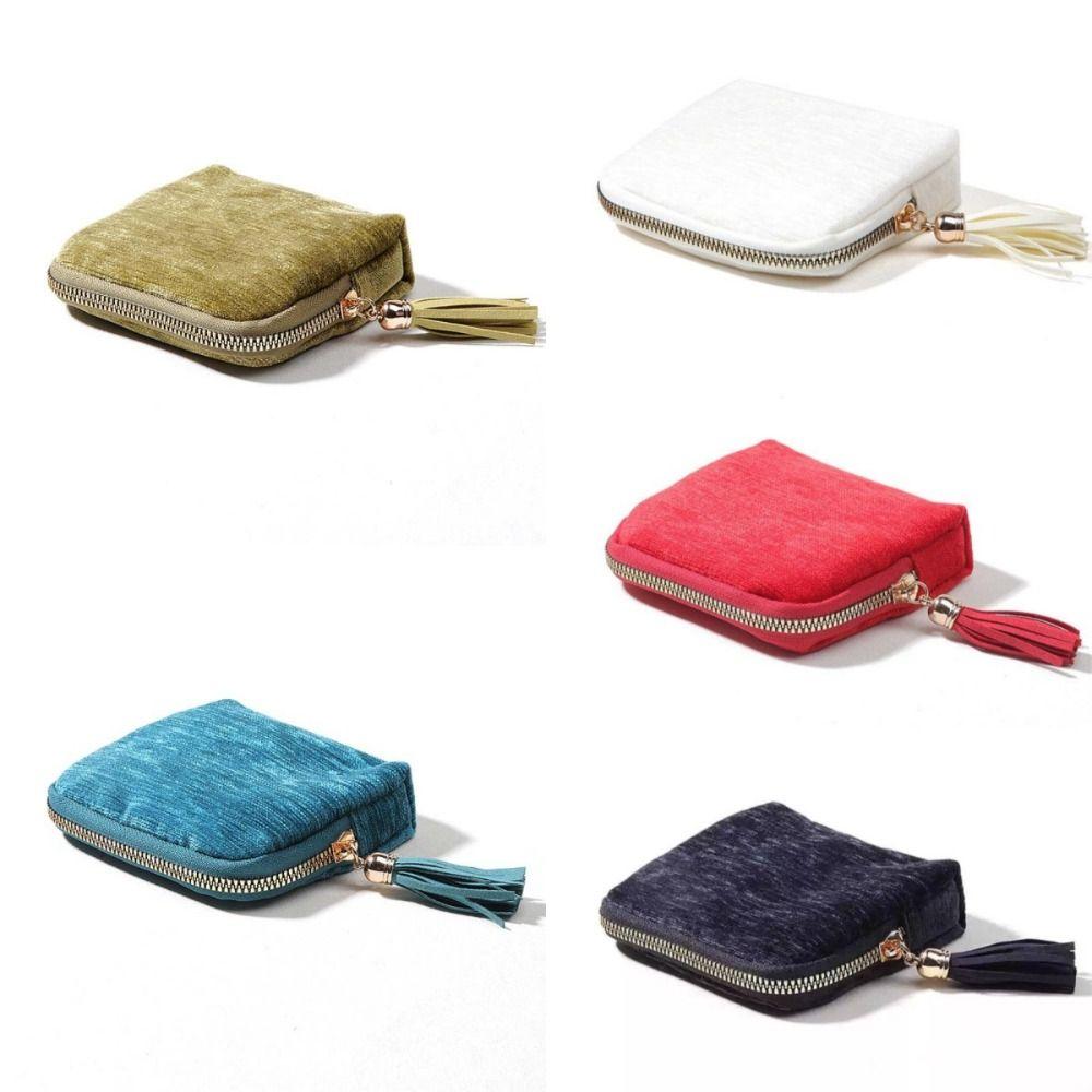 Jewelry Display Tassel Zipper Jewelry Bag Exquisite Jewelry Organizer  Ladies/Girls