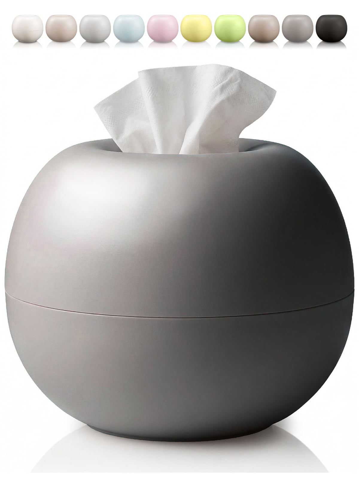 Annekor Tissue Case [Featured in anan magazine, cute and round] Scandinavian style, stylish interior, toilet paper/tissue paper cover/holder, storage,