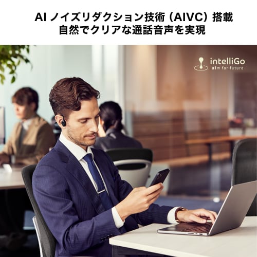 Audio-Technica ATH-CC500BT2(E) Wireless Earbuds, Bluetooth 5.3, Cartilage Conduction, Open-Ear Headphones, Multi-Point Support, Noise Reduction, Enhan