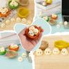 8Pcs Mini Chicken Squishy Toy Cute Small Chicken Sensory Pinch Toy Funny Pinch Gadgets for Backpack Office Desktop Decoration