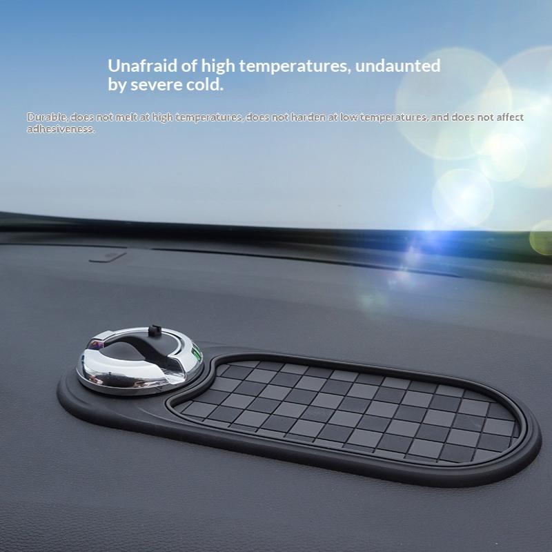 Universal Anti Slip Car Dashboard Mat with Phone Holder 360 Degree Rotatable Mount for Hands Free Calling While Driving