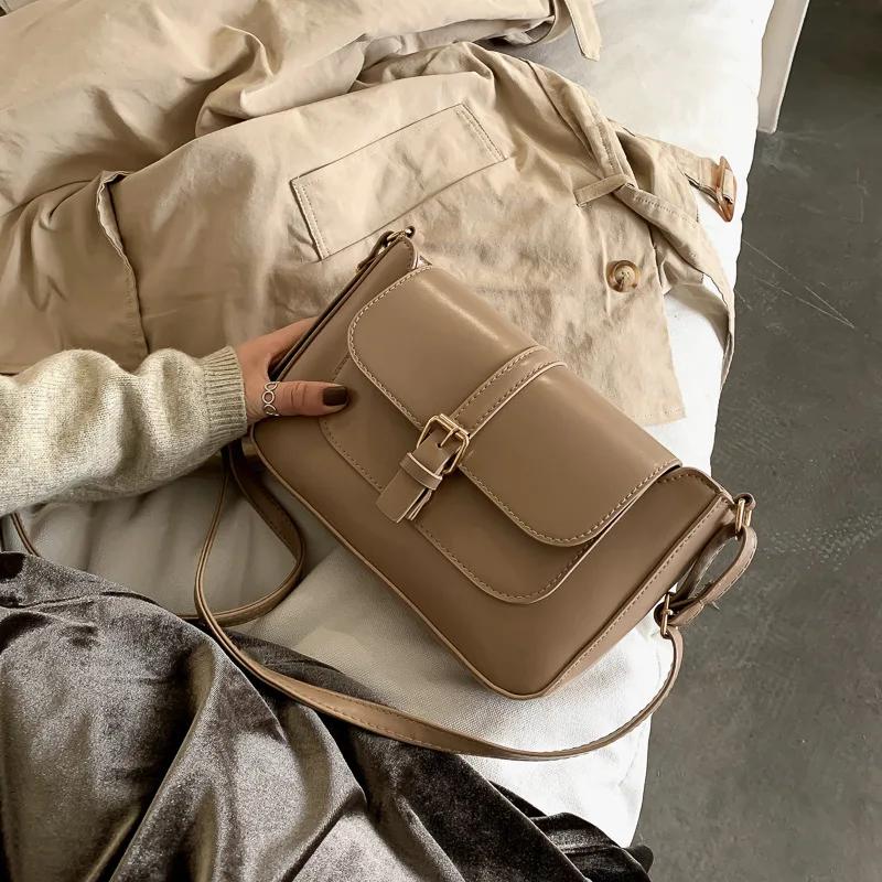 Fashionable Small Square Crossbody Bag for Women Elegant Shoulder Purse Designer Handbag