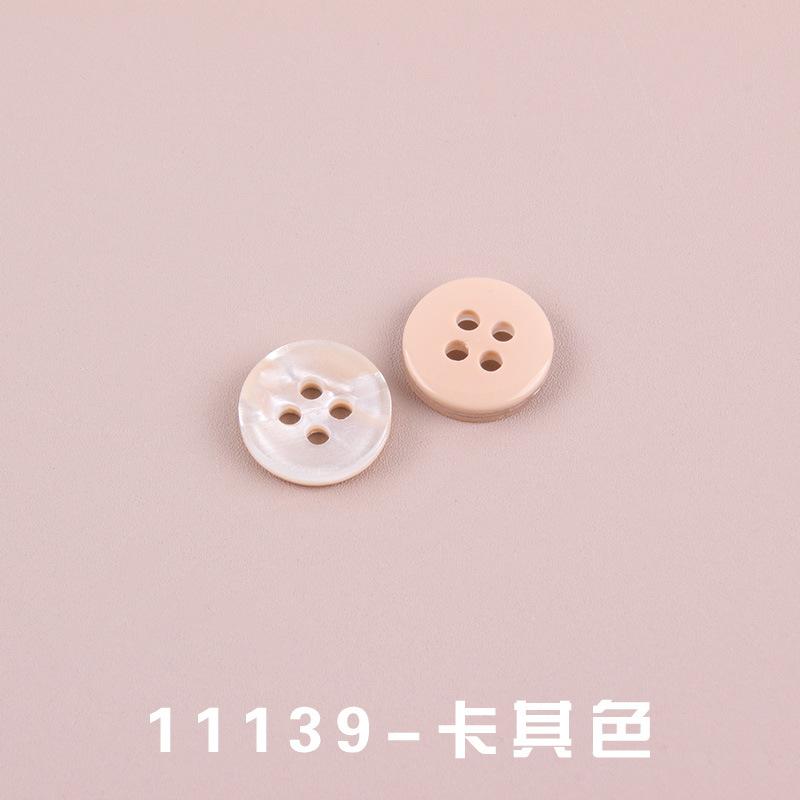 Four Eyes Resin Shirt Sweater Round Button Decorative Men's Open Cardigan Windbreaker Transparent Accory 100pc/lot
