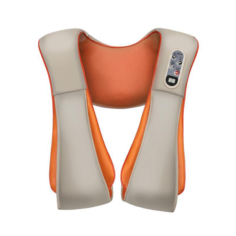 

Многофункциональный массажер для всего тела с подогревом для шеи, талии, спины и плеч – имитирует человеческий массаж и постукивание Large size long оранжевый