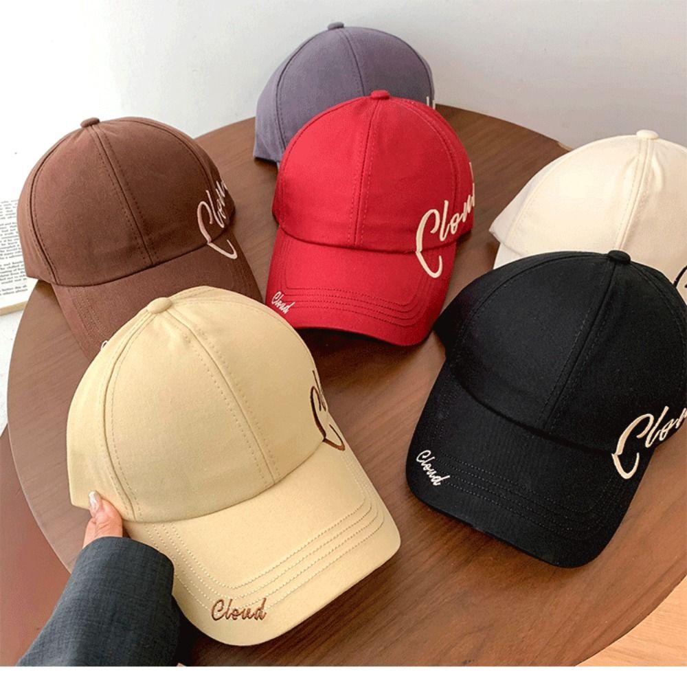 Sun Protection Peaked Cap Solid Color Sun Hat Fashion Baseball Cap