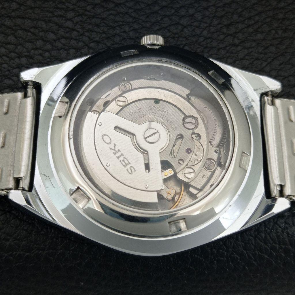 VINTAGE REFURBISHED SEIKO 5 AUTOMATIC 6309A JAPAN MENS BLUE DIAL WATCH a444445-1
