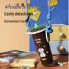 Beverage Bear Starry Sky Insulated Straw Water Bottle