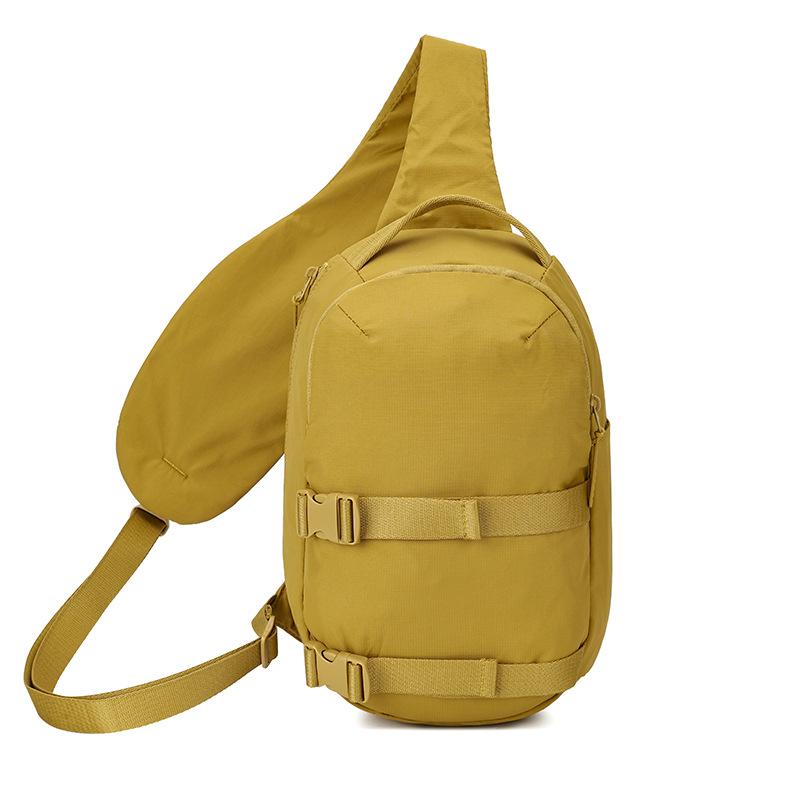 Унисекс Нагрудная сумка для улицы Большая вместимость Наплечная сумка через плечо жёлтый