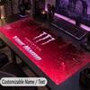 Large Mouse PadMonster Energy Custom Name Text Personalized Desk Mat Non Slip Gaming Pad