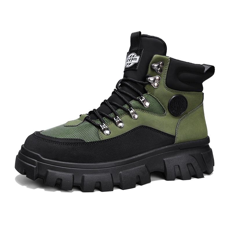 High Top Men's Outdoor Boots Comfortable Safety Men Workwear Tooling Boots Fashion Hiking Motorcycle Boots Man Desert Ankle Boot