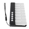 Keyboard Piano Toy with 7 Color Gradient Lights Black Portable Light Up Keyboard Piano Musical Instrument Toy