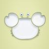 Silicone Sucker Tableware For Baby Cartoon Crab Anti-Fall Dinner Plate Infant Kids Supplementary Food Bowl Soft Dishes