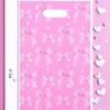 50Pcs Stylish Pink Bow Thank You Tote Bags Decorative Gift Bags for Birthday Wedding Christmas Carnival Party Events