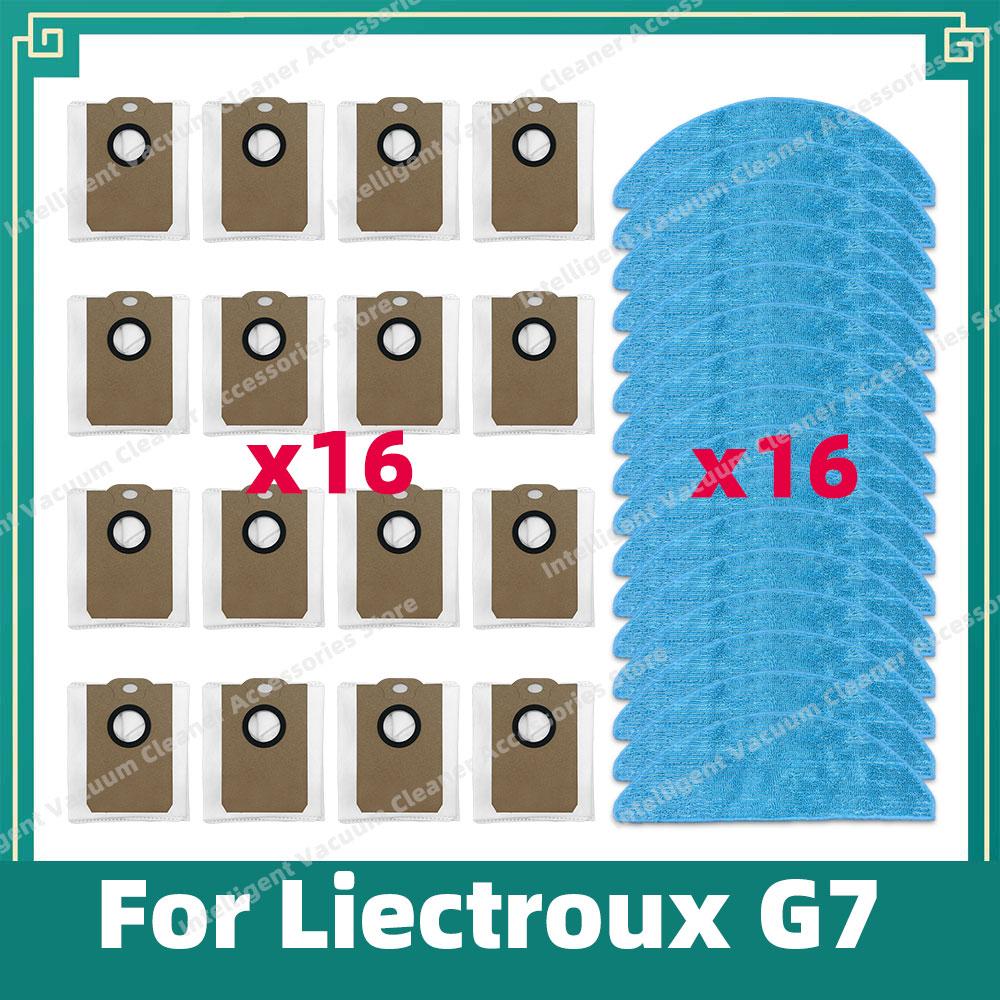 

Compatible For LIECTROUX G7 Robot Vacuum Cleaner Mop Cloth Hepa Filter Dust Bag Accessories Replacement Attachment Spare Parts