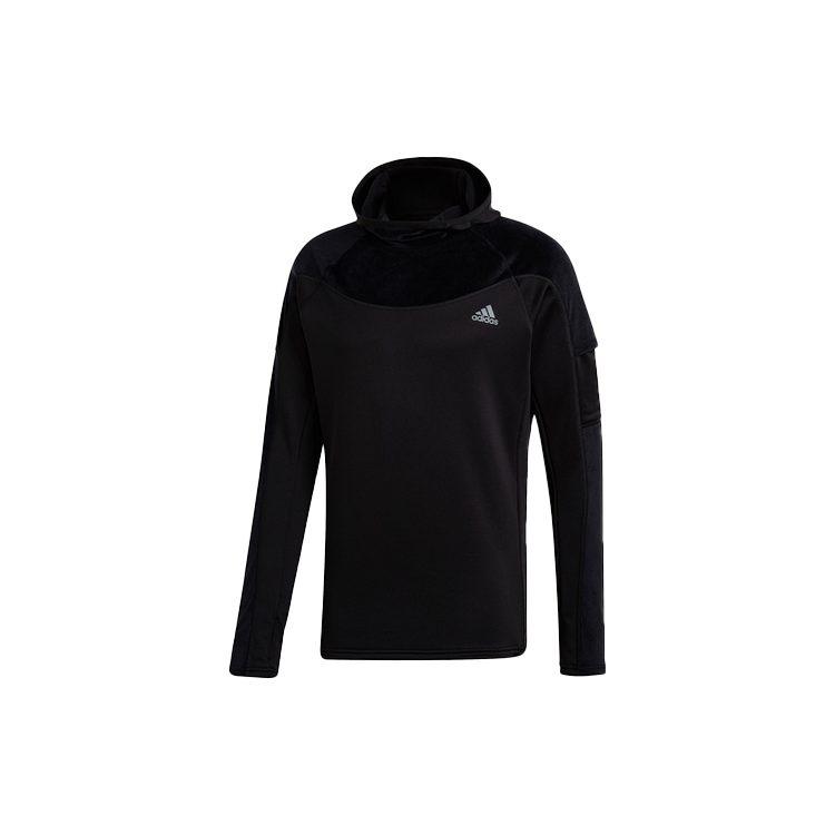 Adidas Sweatshirts Men's Black Hooded Moderate Regular FS9802
