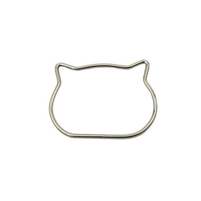 Cat/Bear Shapes Bag Handle Fashionable Iron Not Easily Fade Luggage Hardware Accessories Sturdy Bag Carrying Ring Diy