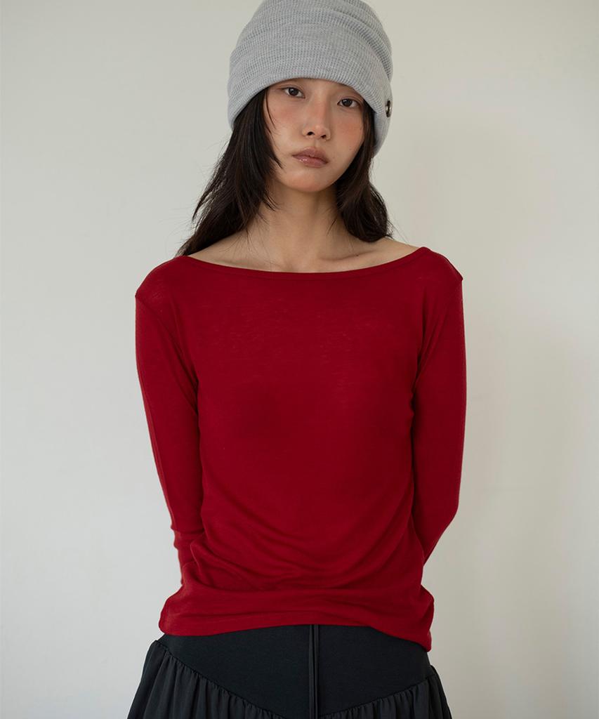 Onseuka Soft Boatneck T (Red)