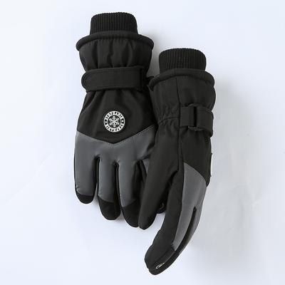 Ski Gloves Autumn and Winter Men's Outdoor Cycling Non-slip Waterproof Plus Velvet Warm Touch Screen Gloves for Women
