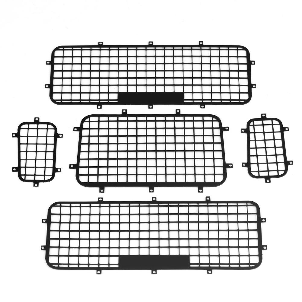 5 Pcs Metal Window Protection Nets for Traxxas TRX 4 1 10 Scale RC Crawler Car