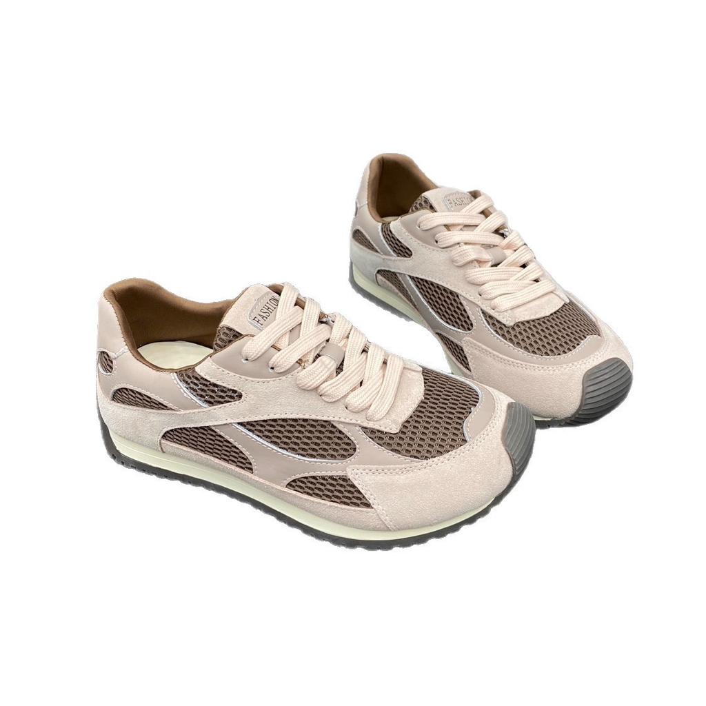 Korean Version of Retro Color Matching Breathable Forrest Gump Shoes Women's 2025 Autumn Models Versatile and Lightweight Sports and Leisure Moral Tra