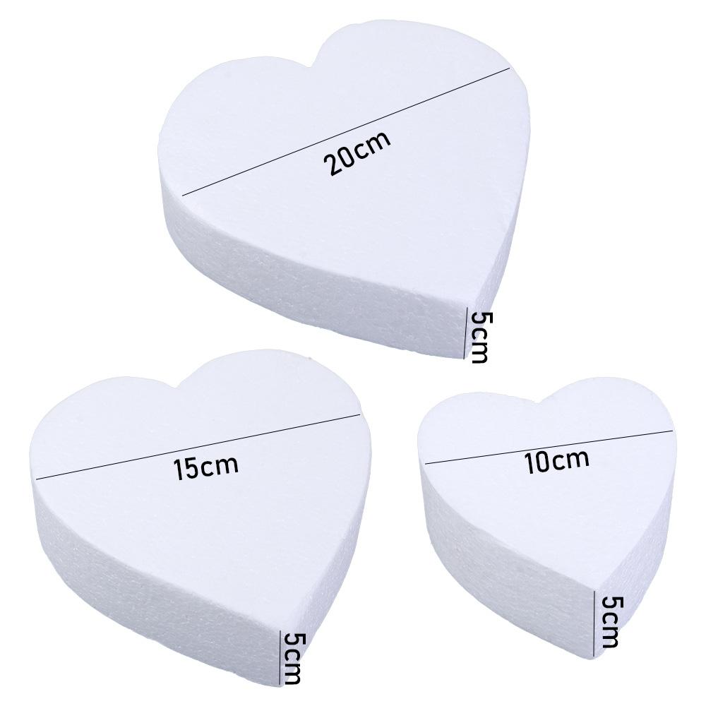 Accessories Heart Shaped Styrofoam Dummy Cake Model Practice Model Cake Foam Mould DIY Model