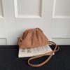 2025 Autumn Suede Cloud Bags Pleated Shoulder Crossbody Bags Luxury Vintage Tote Bags For Travel Commuting Dumpling Handbags