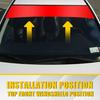 Sun Visor Strip Windshield Banner Vinyl Premium Blank Decal Red 60" X 10"