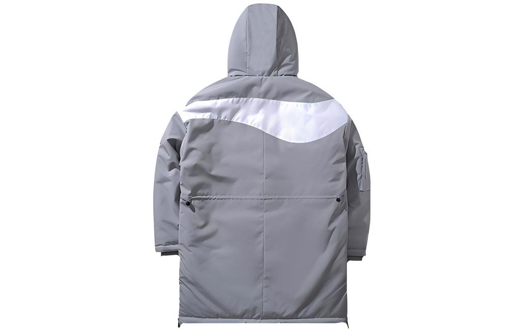 Li Ning Puffer Jackets Men's Snow Gray Hooded Thickened Other AFMP029-1