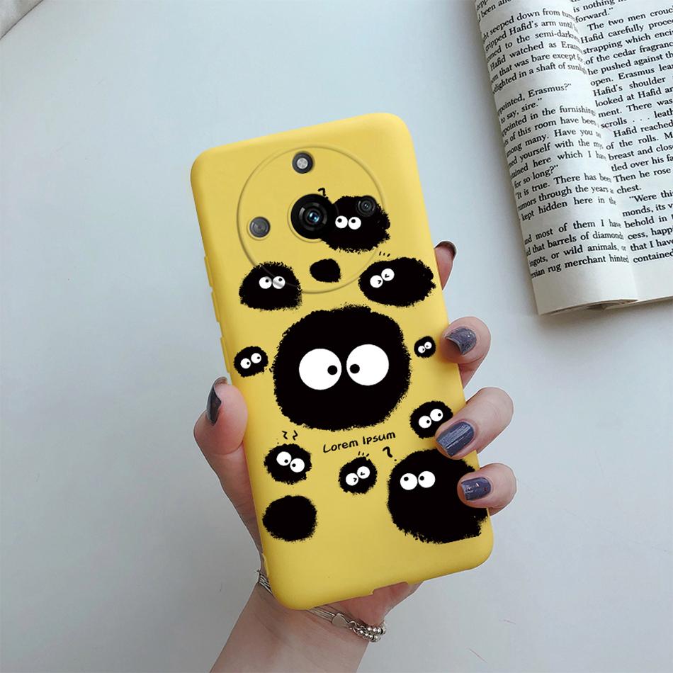 Für Cover Realme 11 Pro Plus Hülle RMX3740 Niedliche Cartoon Katze Blume Weiches Silikon Handyhüllen Für Realme11 11Pro+ 5G 2023 Bumper