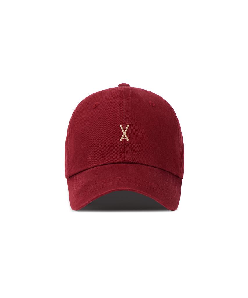 Bajal Logo Oversized Chino Ball Cap Wine