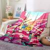 1pc Adventure Time Blanket Lightweight Flannel Throw For Sofa, Bed, Travel, Camping, Livingroom, Office, Couch, Chair, And Bed