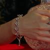 Viollina Tear Drop Chian Bracelet_Silver