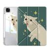 Tablet Case For iPad Mini 6 7 Pro 11th 10th 9th 8th 7th 12.9inch Pro 2025 Air 4 5 M3 M2 1 2 M4 11inch Y-Fold Holder Cover Cat