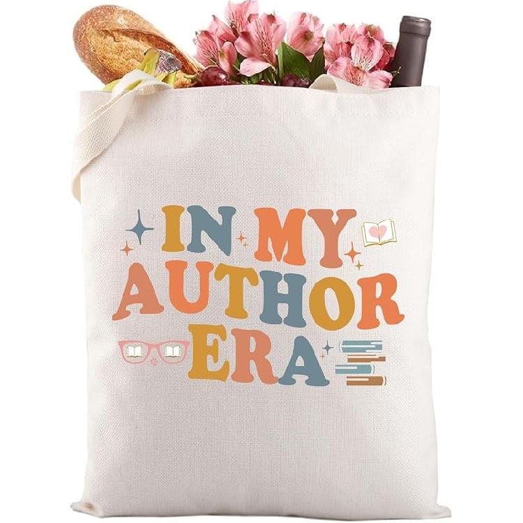 Gzrlyf Novel Writer Author Makeup Bag Writer Themed Gift Novelist Author Gifts For Women Writer Author Novelist Cosmetic Bag (IN MY AUTHOR)