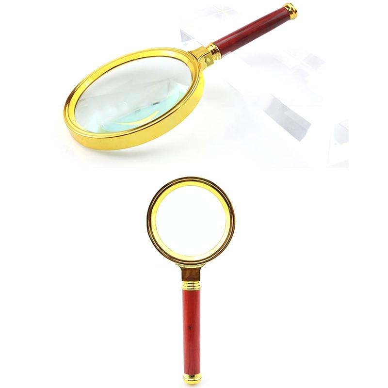 Portable Magnifying Glass 10X Handheld 60/70/80/90/100Mm Portable Magnifier