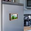 Picture Frame Wood Ornament Picture Display Frame for Cabinet Fridge Kitchen Desktop Photo Display Home Decoration Artwork