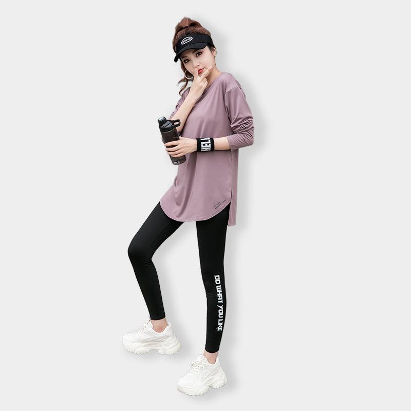 Plus Size Yoga Fitness Long Sleeve T-shirt - Ideal for Running & Gym, Supports 200 lbs, New 2023