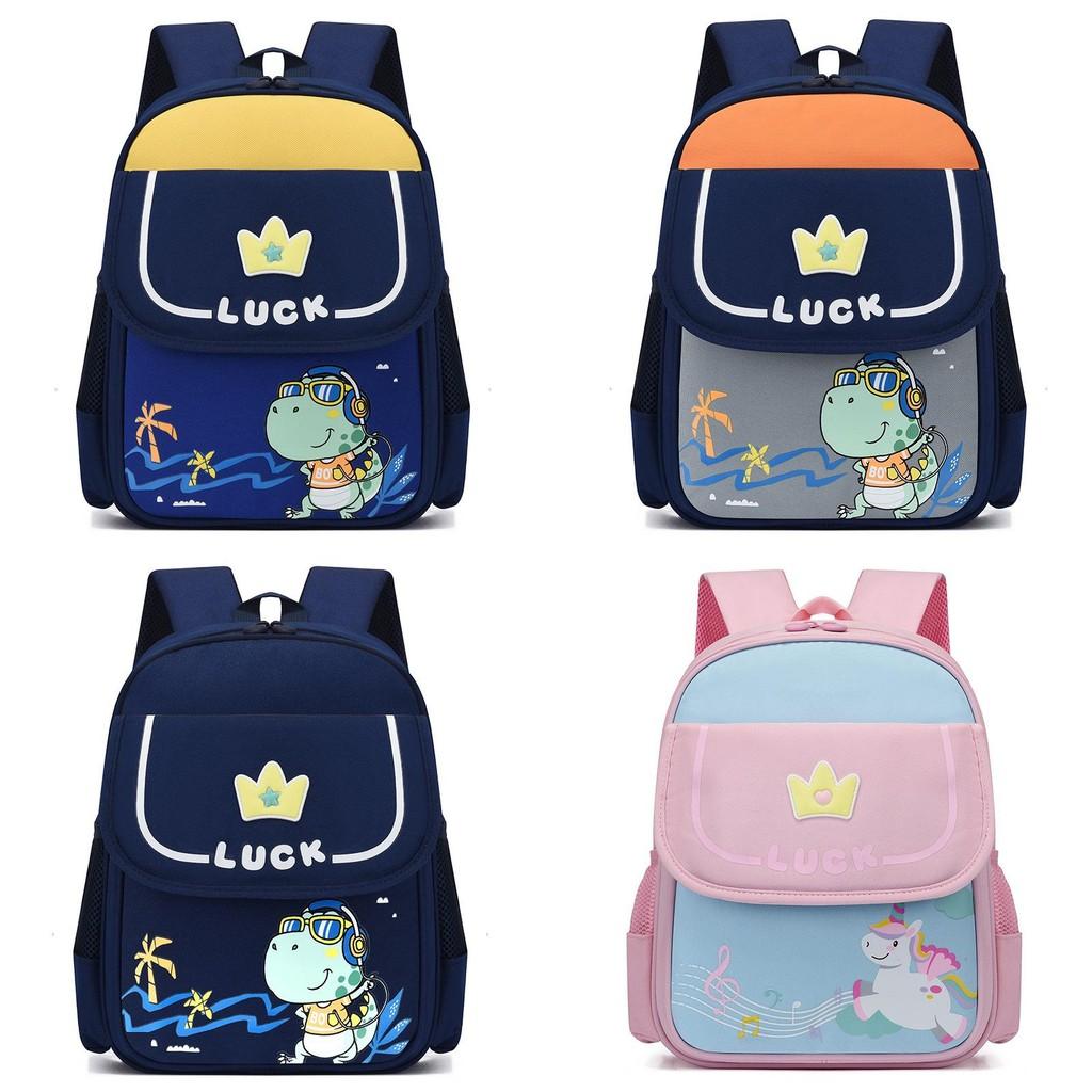 Adorable Cartoon Backpack For Kids Gender Neutral Spacious Design Ideal For School Use