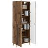 2 Piece Cabinet Set Reclaimed Wood Look 66 x 34.5 x 90 cm Particleboard