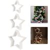 Set of Layered Wooden Star Ornaments for Home Decoration Designed to Add Seasonal Festive Touch and Enhance Interior Style