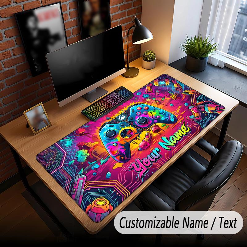 Fantasy Adventure Theme Custom Mouse Pad Personalized With Name Text Customized Desk Mat For Office Home Decor
