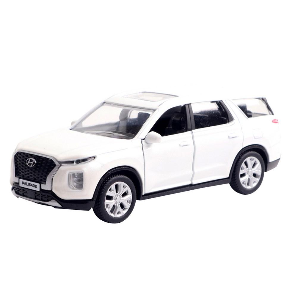 Модель автомобиля Hyundai Palisade, литая, белая, 1 шт.