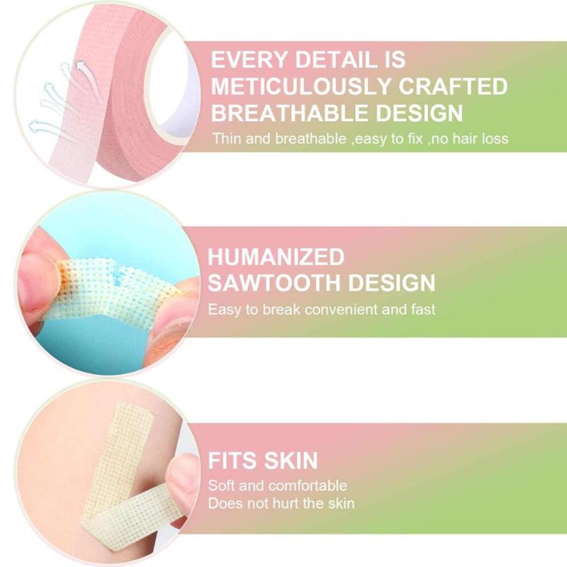 CNK 3PCS Japanese Grafted Eyelash Under Pads Tape Isolation Holes Breathable Patches Adhesive Eyelashes Extension Tape Eye Paper