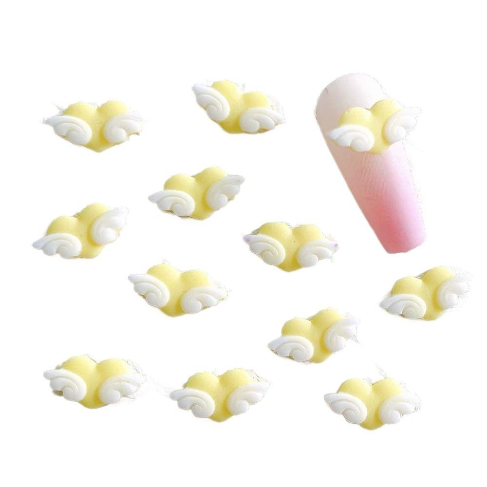 Wings Manicure Accessories Heart Nail Decorations 3D Nail Art Drills Nail Jewelry Nail Rhinestones