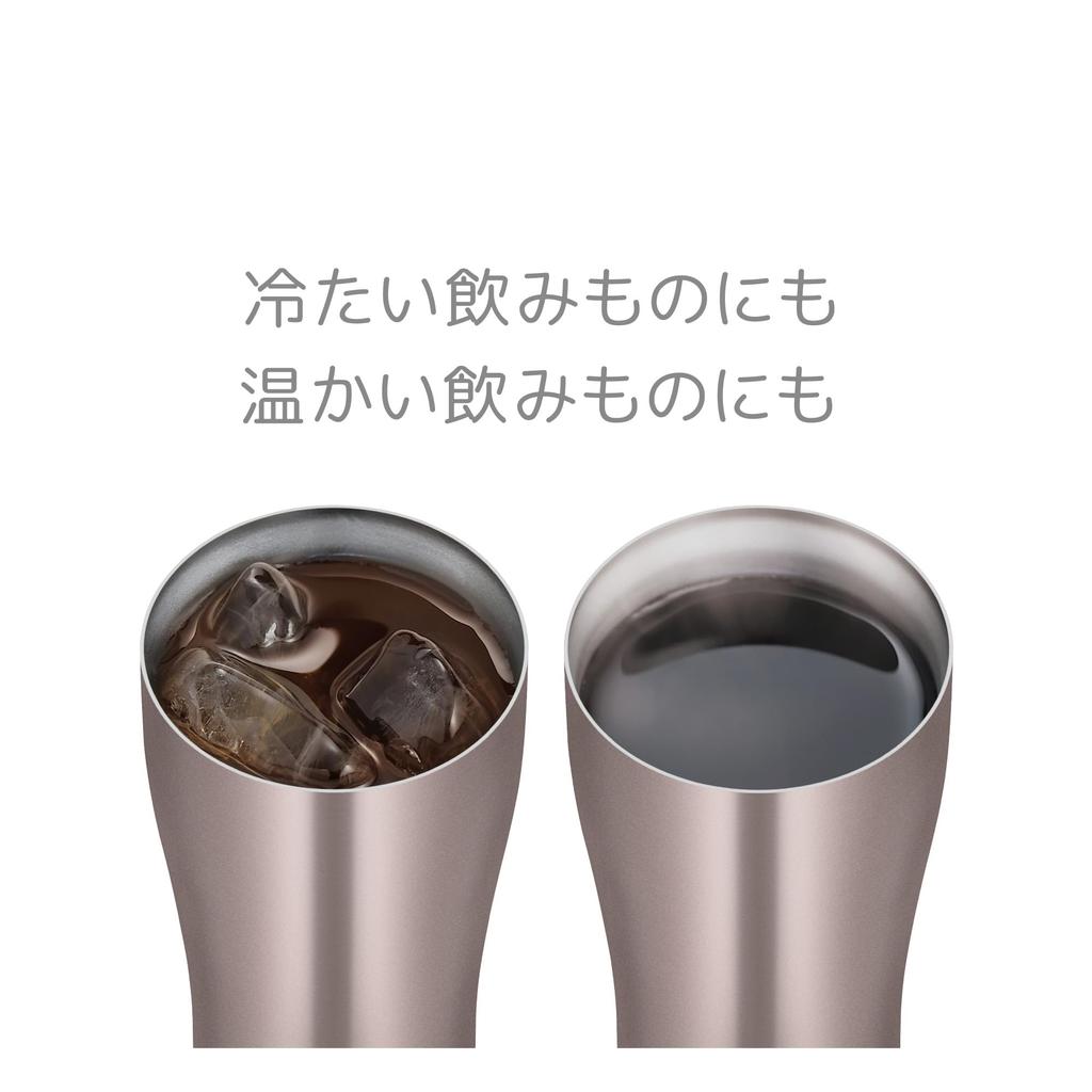 Thermos Vacuum Insulated Tumbler 340ml Cacao Dishwasher Safe Vacuum Flask Structure Keeps Drinks Hot or Cold JDY-340C CAC