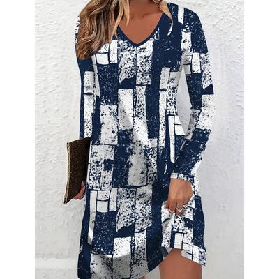 Elegant All-over Breathable Round Neck Short-sleeved T-shirt Dress