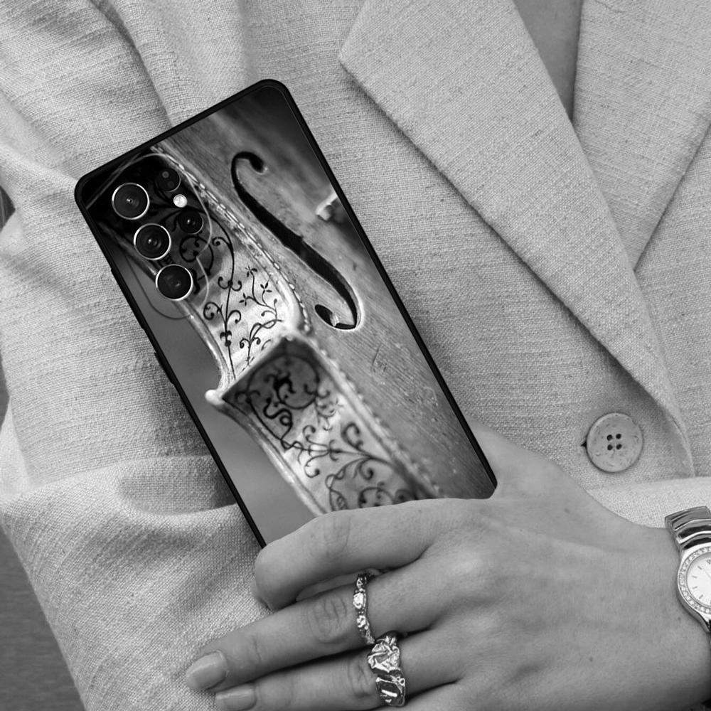 Musical Cello Violin Cell Phone Case for Samsung Galaxy S26 Ultra S25 S24 S23 S22 S21 S20 Note10 Cover