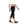 Adidas Solid Color Breathable Sports Seven-Quarter Fitness Pants Women Bottoms Black DU2045
