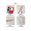 New Year's Year of the Horse splicing red plaid Pegasus is suitable for Apple 17promax mobile phone case iphone16pro new