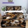 Scottish Shepherd Pattern Bedding Quilt Set Quilt Cover Pillowcase Home Decoration Gift (1 * Duvet Cover + 2 * Pillowcase, Without Core)